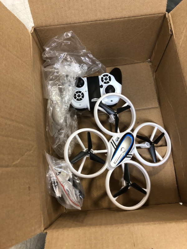 Photo 2 of Q9s Drones for Kids,RC Drone with Altitude Hold and Headless Mode,Quadcopter with Blue&Green Light,Propeller Full Protect,2 Batteries and Remote Control,Easy to fly Kids Gifts Toys for Boys and Girls
