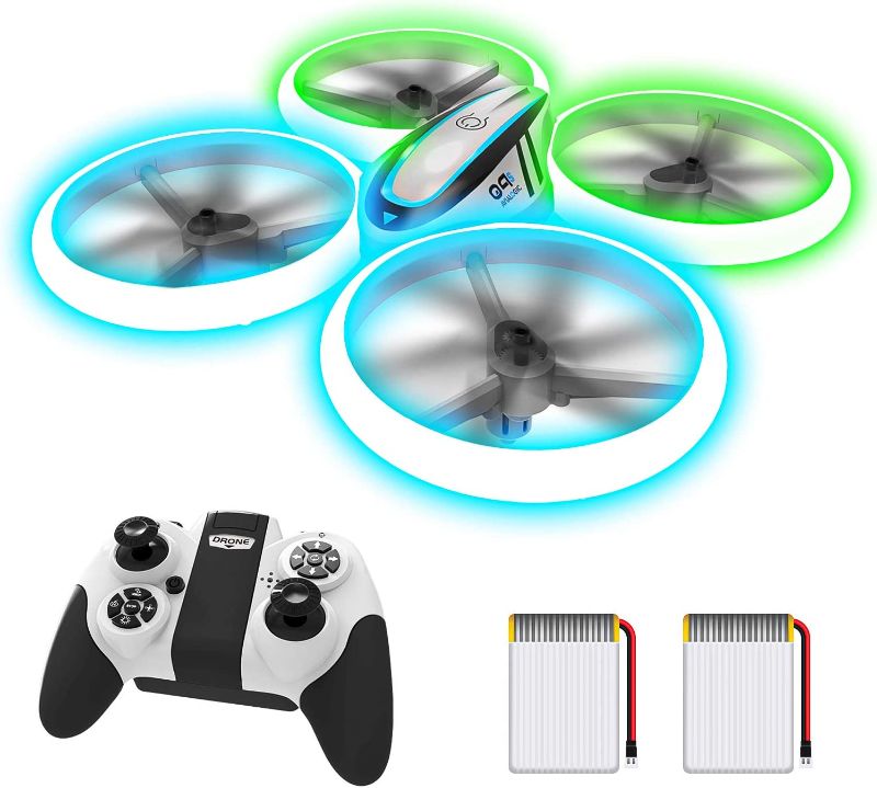 Photo 1 of Q9s Drones for Kids,RC Drone with Altitude Hold and Headless Mode,Quadcopter with Blue&Green Light,Propeller Full Protect,2 Batteries and Remote Control,Easy to fly Kids Gifts Toys for Boys and Girls
