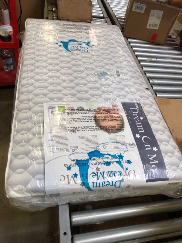 Photo 2 of Dream On Me Twilight 5” 88 Coil Innerspring Crib and Toddler Mattress, Grey Waterproof Vinyl Cover, Greenguard Gold & JPMA Certified, 10 Years Manufacture Warranty, Made in U.S.A, Removable Cover