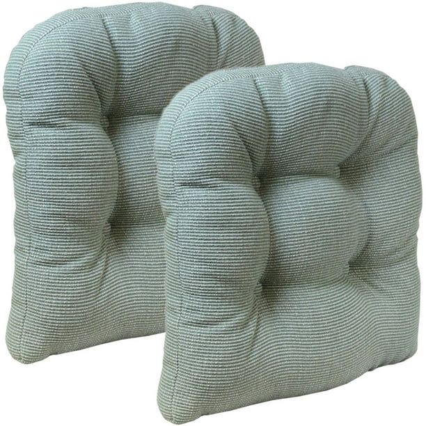 Photo 3 of Gripper Non-Slip 15" x 15" Venus Tufted Universal Chair Cushions, Set of 2
