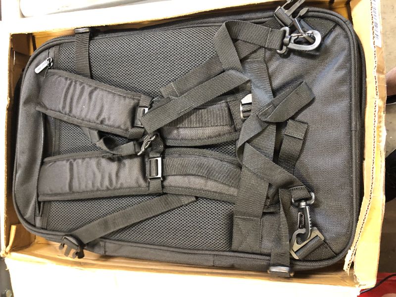 Photo 2 of Amazon Basics Carry-On Travel Backpack - Black Black Backpack