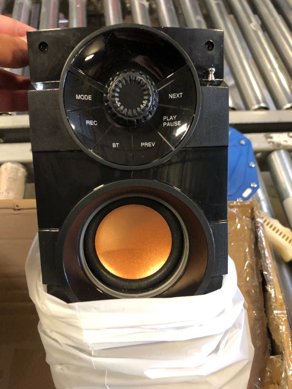 Photo 1 of Portable Bluetooth Speakers with Light, Wireless Big Speakers with Subwoofer, FM Radio, LED Lights, EQ, Booming Bass, Bluetooth 4.2 Stereo Loud Outdoor/Indoor Retro , for Home, Camping, Travel