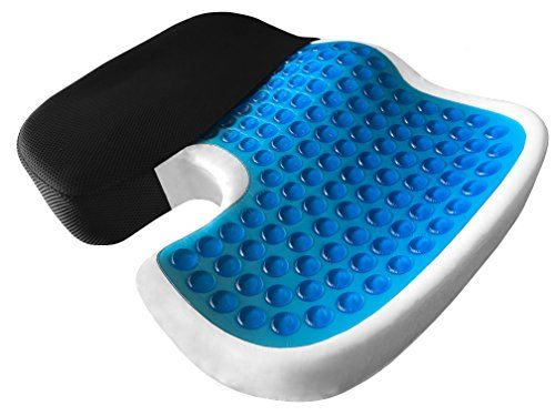 Photo 1 of AceRate Orthopedic Seat Cushion Coccyx EXTRA LARGE Memory Foam Gel Sitting Pillow For Back Pain, Sciatica And Tailbone Relief - Perfect
