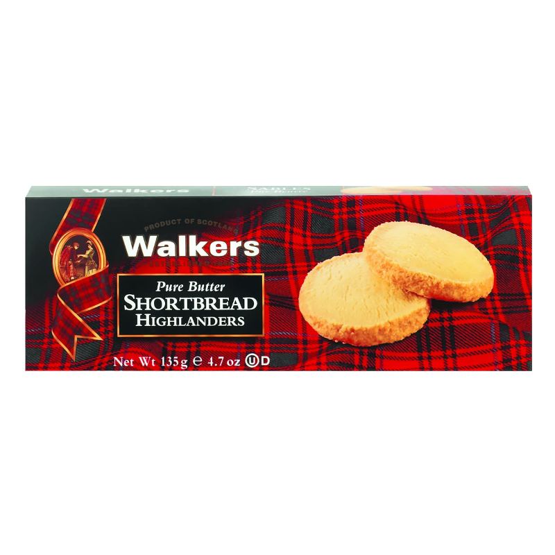 Photo 1 of 3 Pack Walker's Shortbread Highlanders, Pure Butter Shortbread Cookies, 4.7 Oz Box Highlanders (4.7 Oz) EXP JUN 2023
