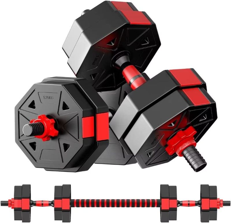 Photo 1 of Adjustable Weights Dumbbells Set, Non-Rolling Adjustable Dumbbell Set, Free Weights Dumbbells Set Hexagon, Weights Set for Home Gym, 20 Lbs
