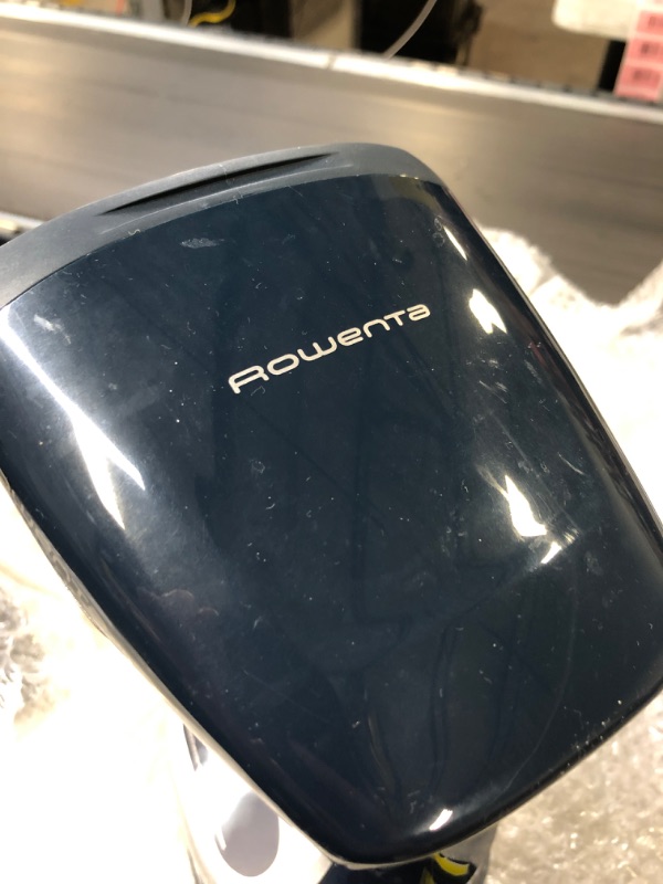 Photo 1 of Rowenta DR8120 X-Cel Powerful Handheld Garment and Fabric Steamer Stainless Steel, 1600-Watts, White & Xcel Steam Compact DR7000 Hand-held Garment Steamer 1100-Watt, Blue - DAMAGE : SHOWN IN PICTURE