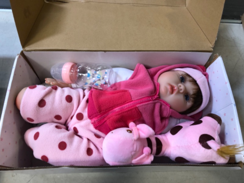Photo 2 of CHAREX Reborn Baby Dolls - 22 inches Realistic Newborn Soft Vinyl Baby Dolls Toy for Kids Age 3+