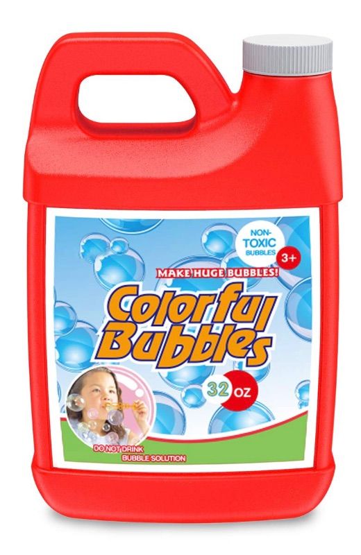 Photo 1 of 2 COUNT - Homily Bubble Solution Refill Concentrated Bubbles Refill Solution for Bubble Machine Red