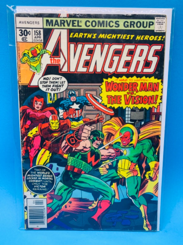 Photo 1 of 015018…vintage avengers 1st appearance of Graviton $.30 cent comic in plastic sleeve 
