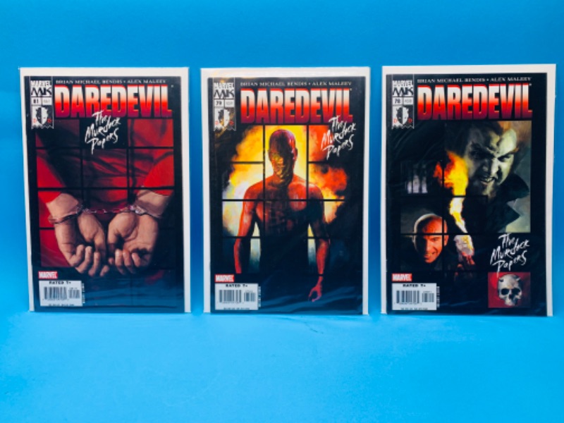 Photo 1 of 015031…3 daredevil comics in plastic sleeves 