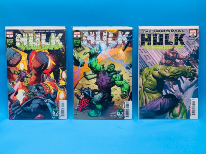 Photo 1 of 015033…3 hulk comics in plastic sleeves 