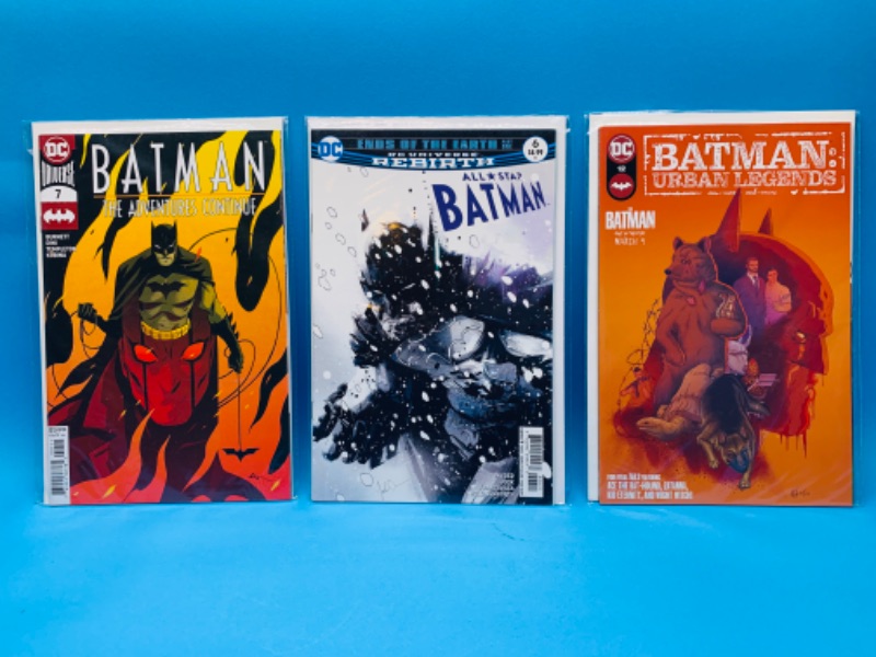 Photo 1 of 015036…3 Batman comics in plastic sleeves 