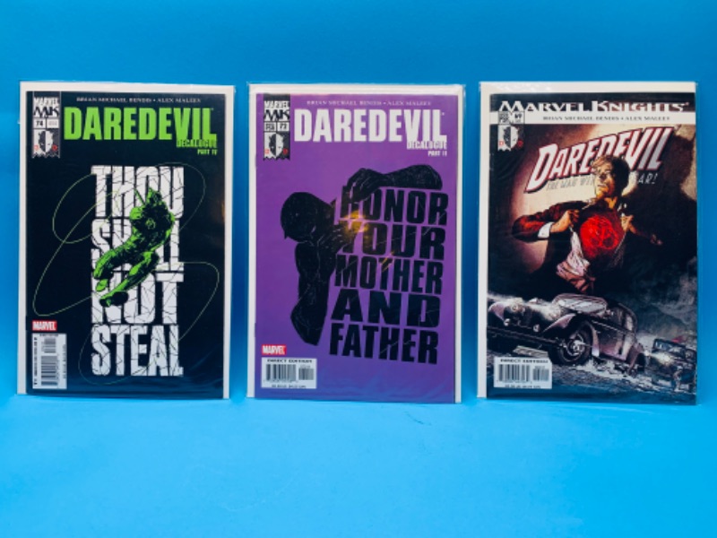 Photo 1 of 015047…3 daredevil comics in plastic sleeves 