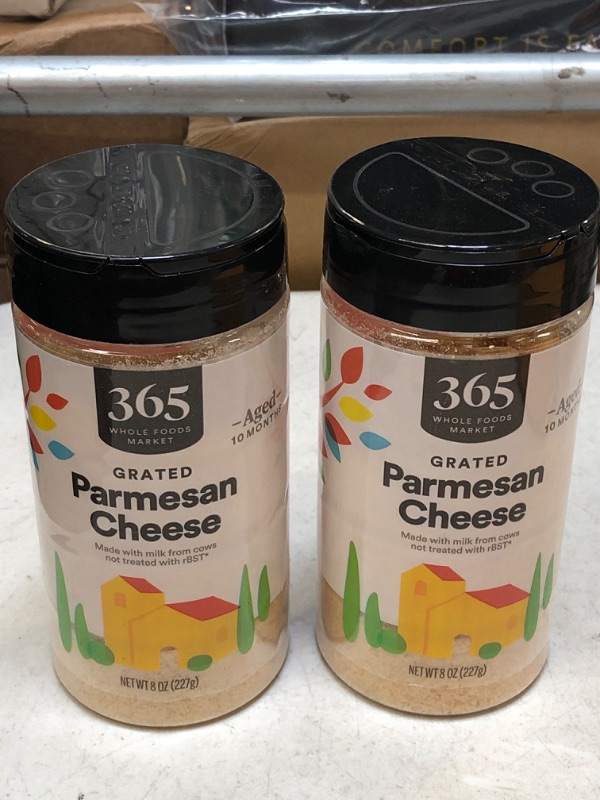 Photo 2 of 365 by Whole Foods Market, Grated Parmesan Cheese, 8 Ounce (PACK OF 2)