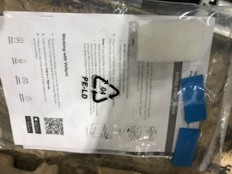 Photo 1 of LEVOIT Humidifiers for Bedroom Large Room Home, 6L Cool Mist Top Fill Essential Oil Diffuser for Baby and Plants, Smart App & Voice Control, Rapid Humidification and Humidity Setting, Quiet Sleep Mode App Smart Control Gray