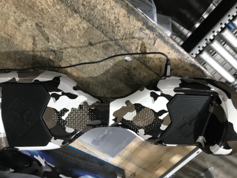 Photo 2 of Hover-1 Helix Electric Hoverboard | 7MPH Top Speed, 4 Mile Range, 6HR Full-Charge, Built-in Bluetooth Speaker, Rider Modes: Beginner to Expert Hoverboard Camo