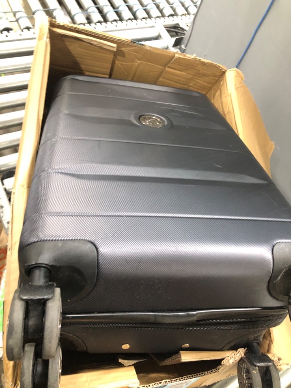 Photo 1 of DELSEY Paris Titanium Hardside Expandable Luggage with Spinner Wheels, Graphite, Carry-On 21 Inch Carry-On 21 Inch Graphite