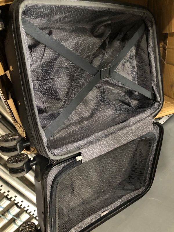 Photo 3 of DELSEY Paris Titanium Hardside Expandable Luggage with Spinner Wheels, Graphite, Carry-On 21 Inch Carry-On 21 Inch Graphite