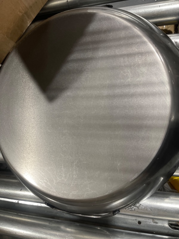 Photo 3 of 12 Inches Carbon Steel Flat Bottom Wok with Two Side Handle, 14 Gauge Thickness, USA Made
