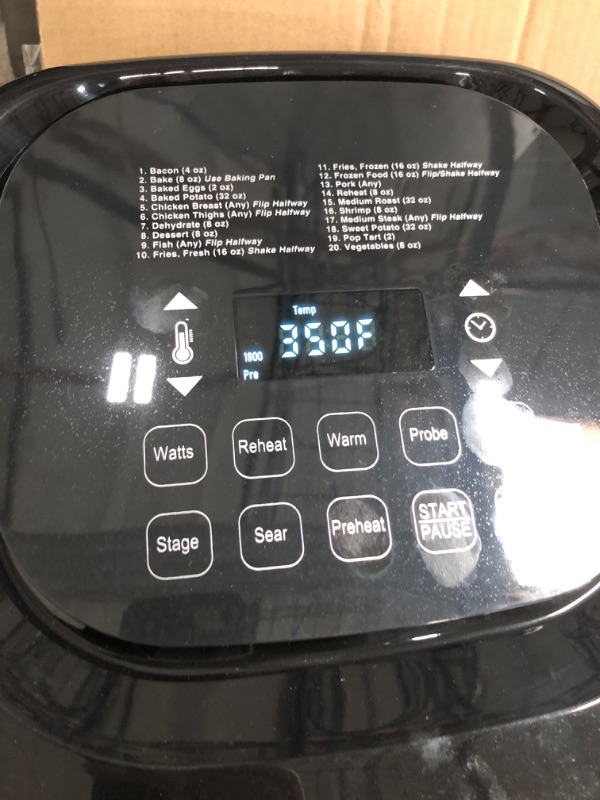 Photo 3 of Nuwave Brio 7-in-1 Air Fryer Oven, 7.25-Qt with One-Touch Digital Controls, 50°- 400°F Temperature Controls in 5° Increments, Linear Thermal (Linear T) for Perfect Results, Black
