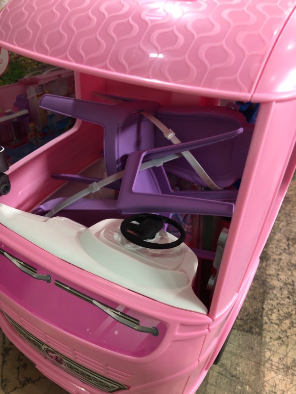 Photo 3 of Barbie Camper Playset With Barbie Accessories, Pool And Furniture, Rolling Vehicle With Campsite Transformation??? [Amazon Exclusive]