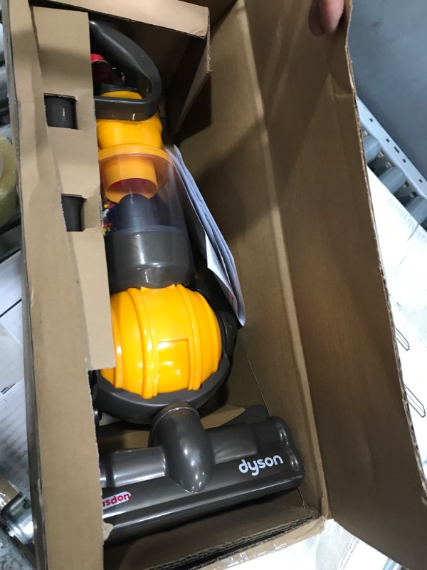 Photo 2 of Casdon Dyson Ball | Miniature Dyson Ball Replica For Children Aged 3+ | Features Working Suction To Add Excitement To Playtime Grey/Yellow