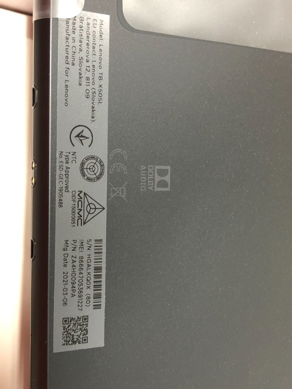 Photo 2 of *** FACTORY SEALED - OPENED FOR VERIFICATION*** Lenovo Tab M10 10.1" Tablet, Qualcomm Snapdragon 429, 2GB Memory, 16GB EMMC, Android OS, Black (ZA4H0094PA-N)
