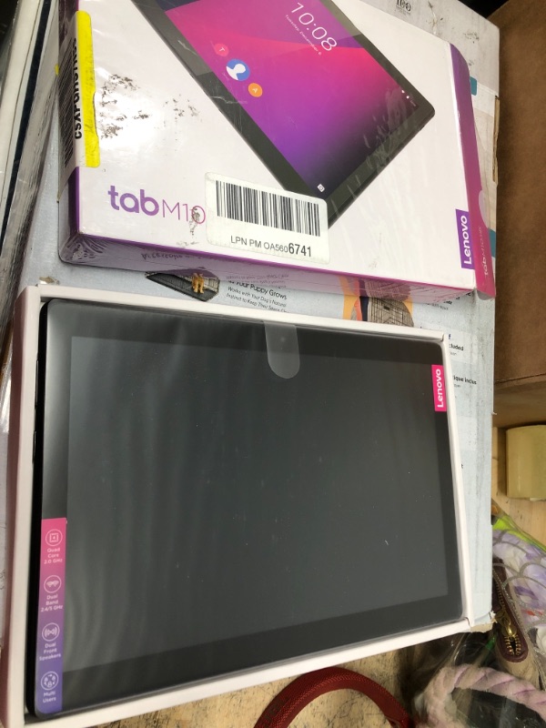 Photo 6 of *** FACTORY SEALED - OPENED FOR VERIFICATION*** Lenovo Tab M10 10.1" Tablet, Qualcomm Snapdragon 429, 2GB Memory, 16GB EMMC, Android OS, Black (ZA4H0094PA-N)
