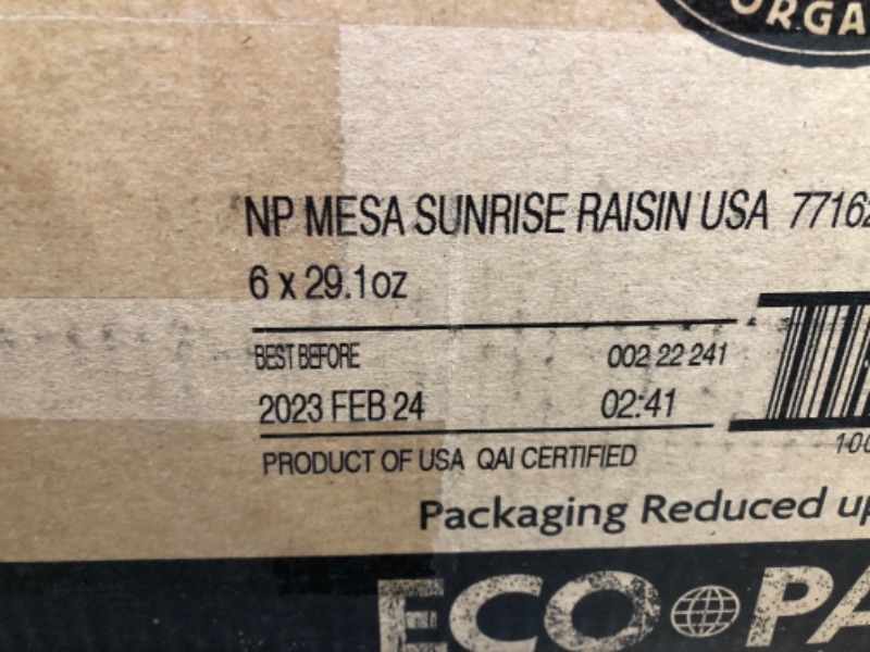 Photo 2 of *** BEST BY 02/24/2023*** Nature's Path Organic Gluten Free Mesa Sunrise with Raisins Cereal, 1.81 Lbs. Earth Friendly Package (Pack of 6), Non-GMO, Heart Healthy, High Fiber, 3g...
