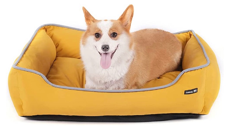 Photo 1 of 
Cabbay Dog Bed for Large Dog, Cat Bed pad with Machine Washable Removable Covers, Soft Pet Mat for Dog Cage, Square Durable Breathable Pet Bed with Anti-Slip Bottom (Large, Yellow