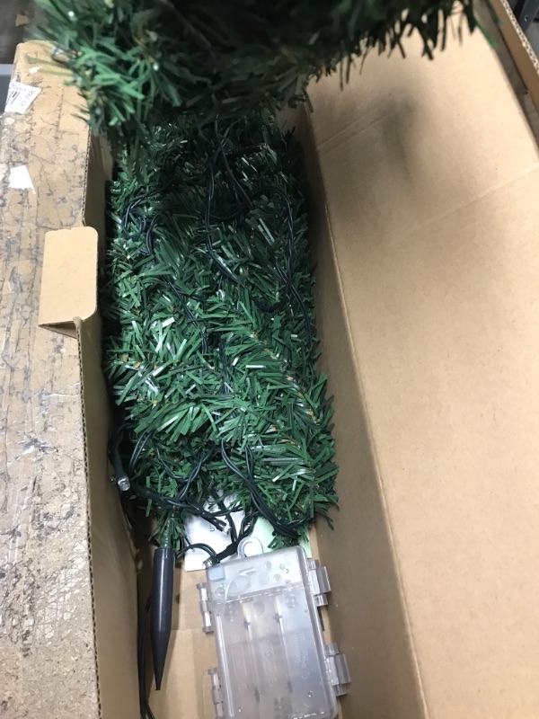 Photo 2 of 3 Pack Christmas Tree 1.5ft Battery Powered Mini Outdoor Christmas Tree Small Christmas Tree with Lights for Yard, Patio, Garden