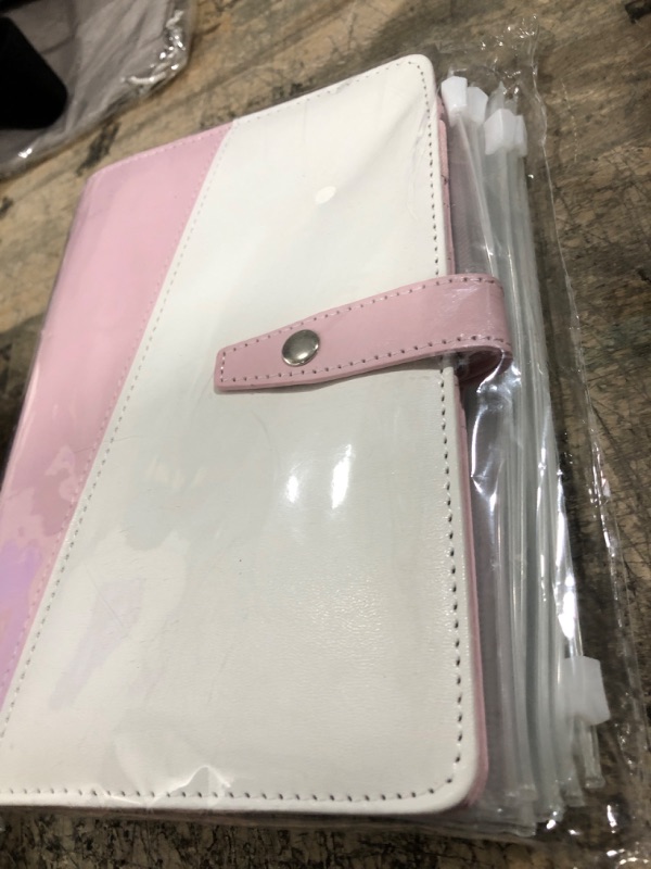 Photo 2 of Cash Envelopes for Budgeting, Budget Binder, 28Pcs Budget Binder with Cash Envelopes, A6 Binder for Money Saving Envelopes Organizer(Pink) White-pink