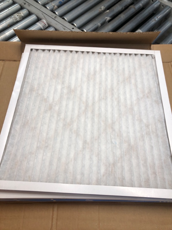Photo 1 of Aerostar 24x24x1 MERV 11 Pleated Air Filter, AC Furnace Air Filter, 4 Pack (Actual Size: 23 3/4"x23 3/4"x3/4")