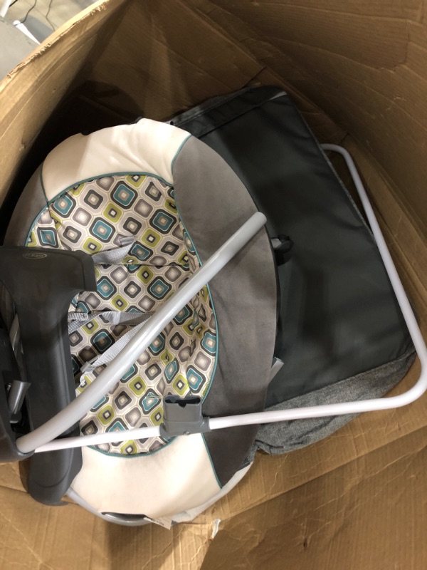 Photo 1 of PARTS ONLY; MIISSING MANUAL***Simmons Kids By The Bed City Sleeper Bassinet for Twins - Adjustable Height Portable Crib with Wheels & Airflow Mesh, Grey Tweed