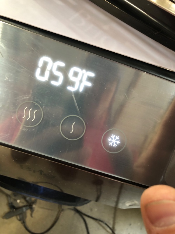 Photo 3 of Brio Moderna Touchless Bottom Load Water Cooler Dispenser - Self-Cleaning, Motion Sensor, Tri Temp Dispense, Child Safety Lock, Holds 3 or 5 Gallon Bottles, Digital Display and LED Light Stainless Steel Touchless