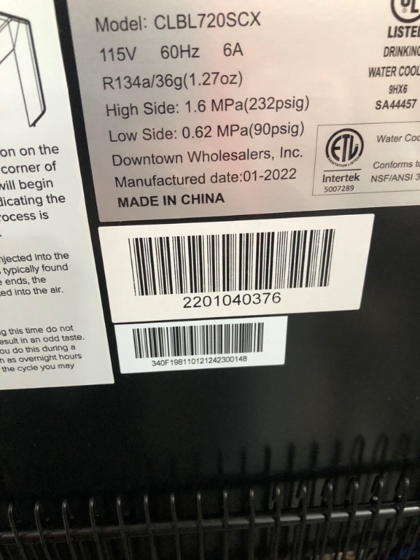 Photo 1 of Brio Moderna Touchless Bottom Load Water Cooler Dispenser - Self-Cleaning, Motion Sensor, Tri Temp Dispense, Child Safety Lock, Holds 3 or 5 Gallon Bottles, Digital Display and LED Light Stainless Steel Touchless