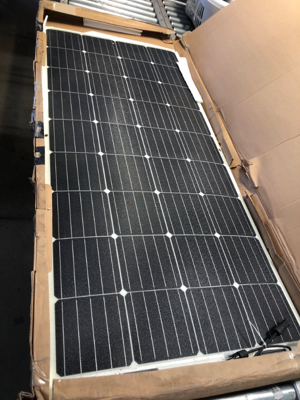 Photo 1 of 200-Watt 12-Volt Monocrystalline Solar Panel for Off Grid Large System Residential Commercial House Cabin Sheds Rooftop