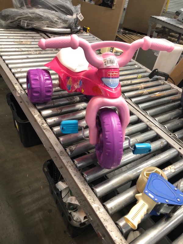 Photo 1 of Fisher-Price Barbie Tough Trike, Toddler Ride-On Toy Tricycle With Storage Compartment