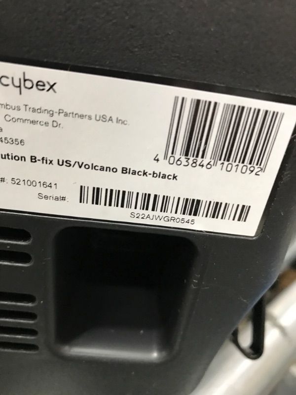 Photo 3 of CYBEX Solution B-Fix High Back Booster Seat, Lightweight Booster Seat, Secure Latch Installation, Linear Side Impact Protection, 12-Position Adjustable Headrest, for Kids 40-120 Lbs, Volcano Black Solution B-fix Volcano Black