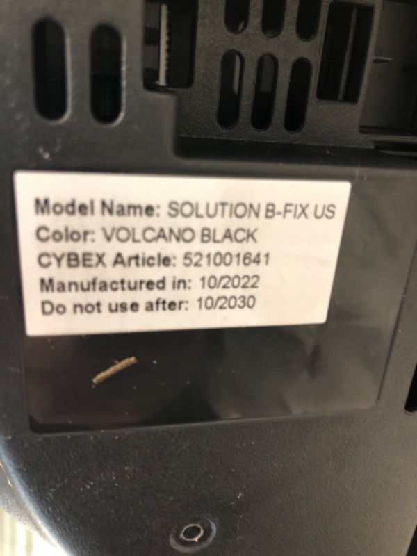 Photo 4 of CYBEX Solution B-Fix High Back Booster Seat, Lightweight Booster Seat, Secure Latch Installation, Linear Side Impact Protection, 12-Position Adjustable Headrest, for Kids 40-120 Lbs, Volcano Black Solution B-fix Volcano Black