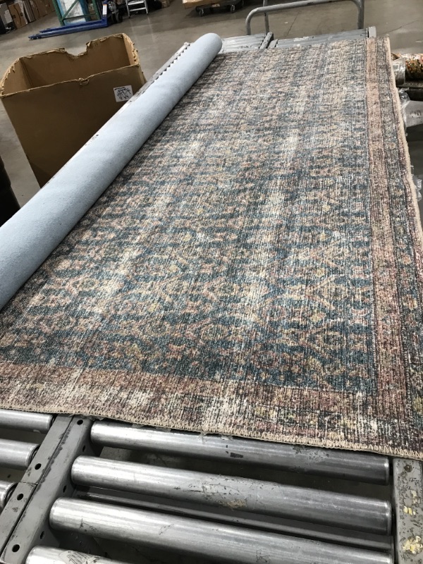 Photo 2 of Amber Lewis x Loloi Billie Collection Ocean / Brick 10' x 14' Area Rug