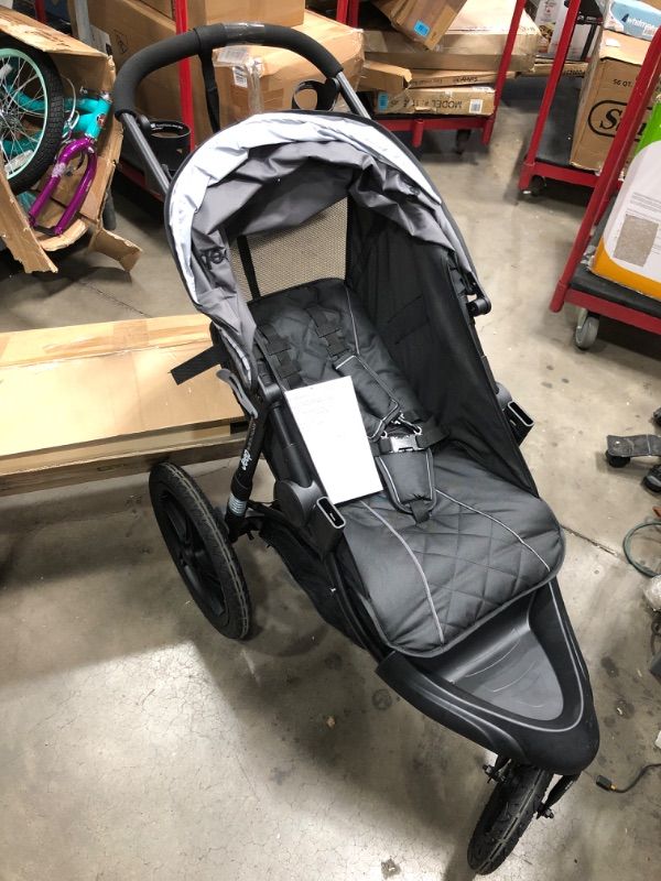 Photo 2 of Jeep Classic Jogging Stroller by Delta Chidlren, Grey