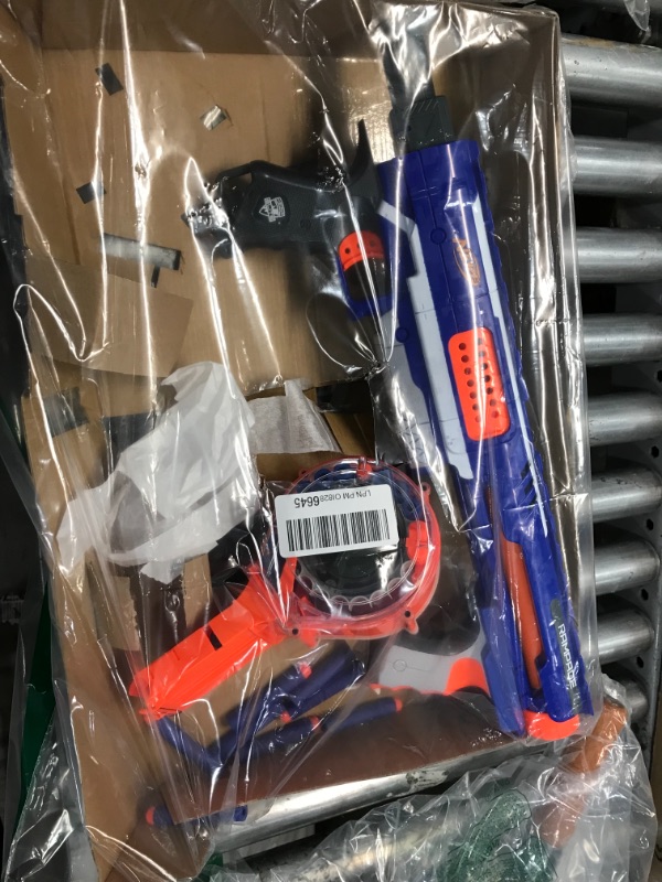 Photo 2 of **shells are loose**
Nerf Rampage N-Strike Elite Toy Blaster with 25 Dart Drum Slam Fire & 25 Official Elite Foam Darts for Kids, Teens, & Adults 