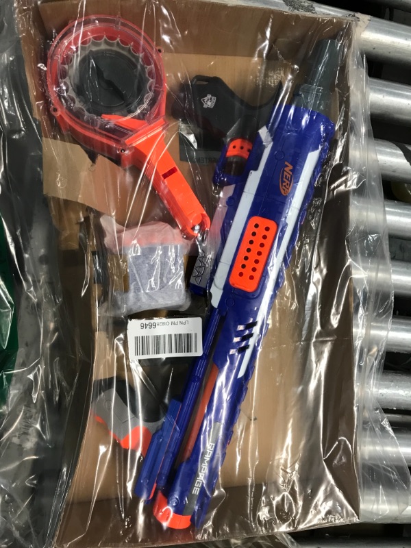 Photo 3 of **shells are loose**
Nerf Rampage N-Strike Elite Toy Blaster with 25 Dart Drum Slam Fire & 25 Official Elite Foam Darts for Kids, Teens, & Adults 