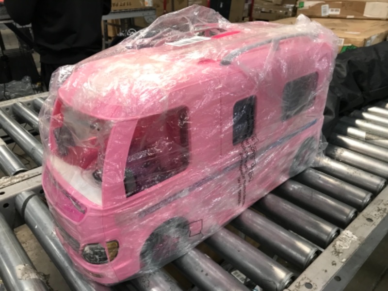 Photo 5 of **used item**
Barbie Camper Playset With Barbie Accessories, Pool And Furniture, Rolling Vehicle With Campsite Transformation??? [Amazon Exclusive]