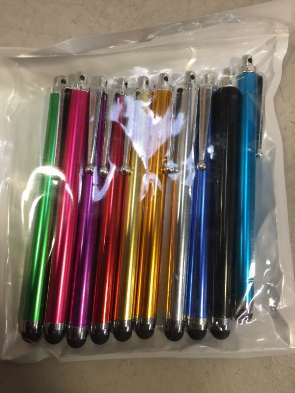 Photo 2 of Stylus Pens for Touch Screens,10 Pack Capacitive Touch Screen Stylus Compatible with iPad, iPhone, Tablets, Samsung, Kindle Touch All Universal Touch Screen Devices (10 Multicolor)
