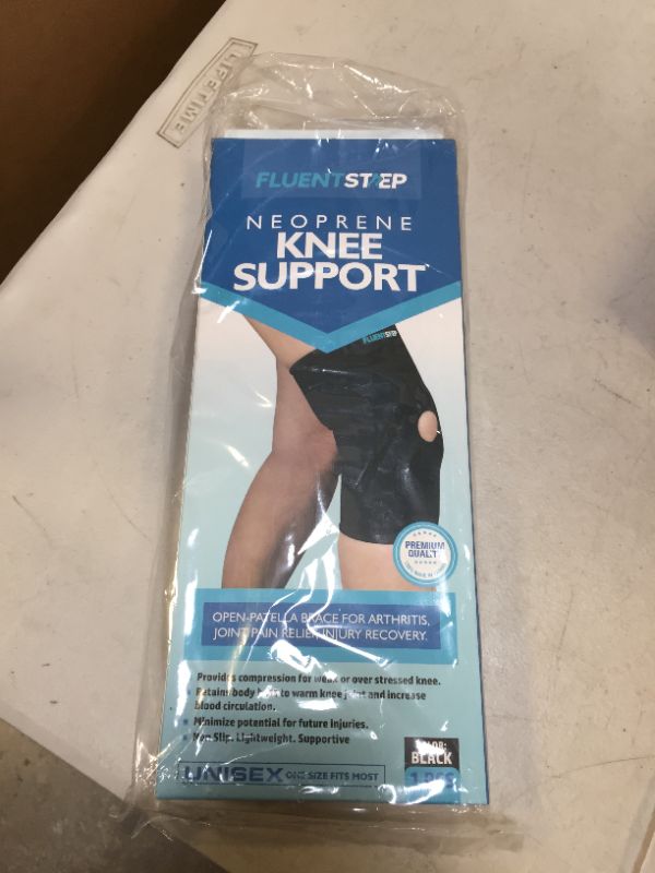 Photo 2 of Adjustable Knee Brace - Stabilizing Knee Support for the Relief of Pain Associated w/ Injury or mild Knee Arthritis / Knee Tendinitis / Knee Bursitis etc. Lightweight / Breathable / Non-Slip Knee Brace. Adults / Youth Knee Brace. One Size Fits Most
