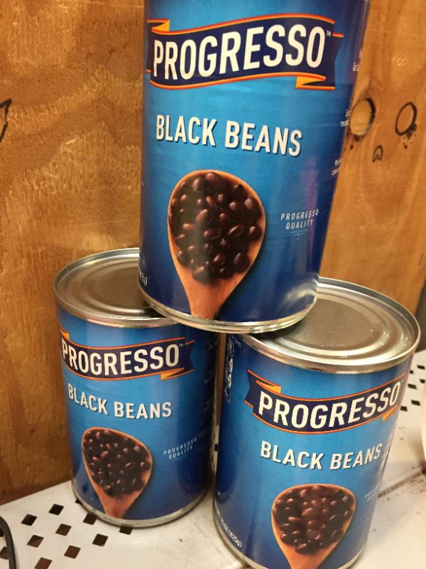 Photo 2 of 3 COUNT Progresso Black Beans, 15 Oz Can
, EXP 12JUL2023