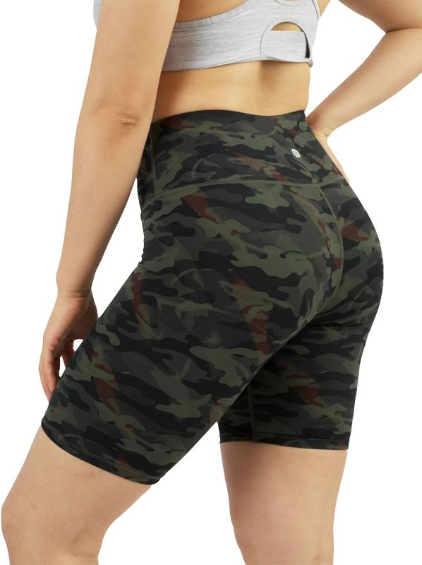 Photo 1 of AJISAI Biker Shorts for Women,High Waisted Print Yoga Workout Compression Shorts-9"
size m 
