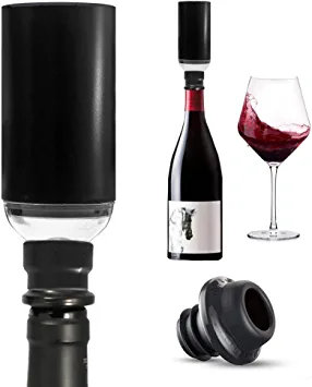 Photo 1 of YeeBeny Electric Wine Vacuum Pump, Automatic Wine Keeper Vacuum Wine Saver Pump, with Food-Grade Silicone, Reusable Air Remover Keeps Wine Fresh, Great as a Gift for Wine Lovers(No Bottle Stoppers)

